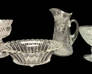 Jersey Swirl Glass Compote More