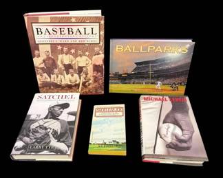 Five Baseball Books Shoeless Joe, Satchel, Moneyball, More