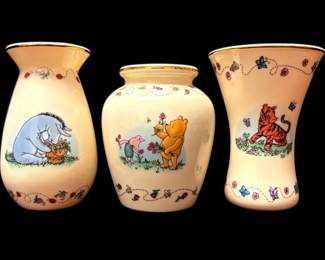 Lenox Winnie The Pooh Disney Bud Vases Fine Ivory China
