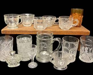 EAPG Clear Pressed Glass Pieus More