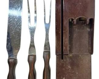 CUTCO 3Piece Carving Cutlery Set w Wall Mount Holder