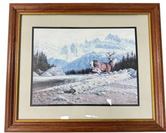 Deer Bear Print By Manuel Mansanarez