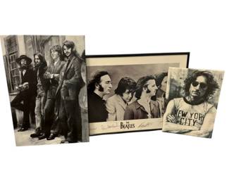 Three Black White The Beatles Prints