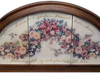 Bradford Wood Framed 3 Plate Collector Set