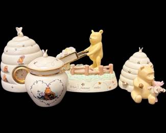 Lenox Winnie The Pooh Disney Music Boxes, Clocks, Trinket Boxes Fine Ivory China