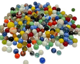 100 Vintage Marbles Some Glow