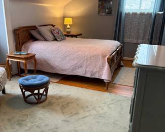 Various bedroom furniture and rugs