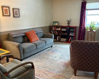 Chairs and rugs available