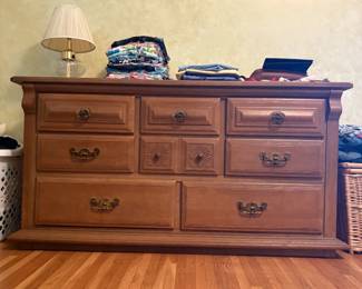 Matching long dresser; pairs with night stand