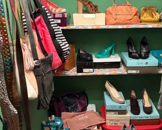 Purses, belts, women's shoes
