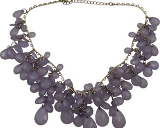 Natasha Purple Beaded Necklace