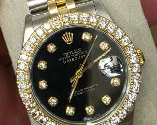 rolex diamond watch