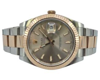 rolex rose gold 41mm watch