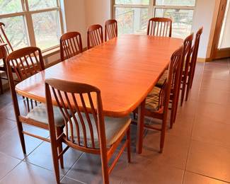 Mid-century modern dining table