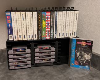 Vintage Sega and Super Nintendo games