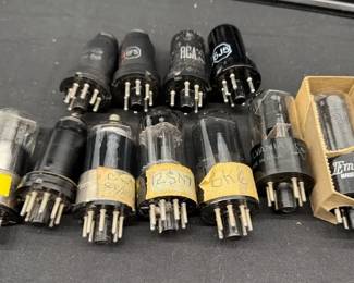 Eleven Vintage Audio Tubes – 12SN7, 6A8, 6K6, 5Y3, 6F5, 6J5