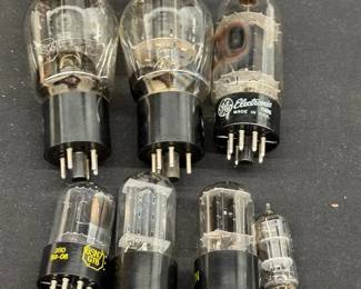 7 Vintage Vacuum Tubes – 6J6, 12AX4, 6SN7, 6GB6
