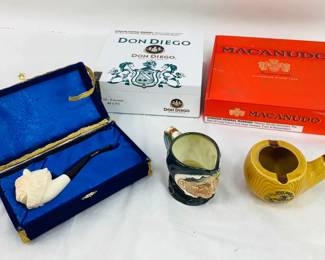 Hand-Carved Pipe & More