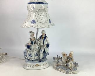 Victorian Porcelain Lamp