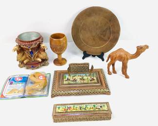 Inlaid Wood Desk Accessories, Camel-Themed Bowl, TY Humphrey the Camel & More