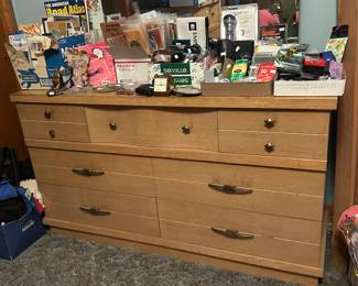 MCM blonde bedroom furniture