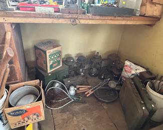 Coleman lanterns and camping misc.