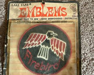 Vintage Pontiac Firebird patch in package