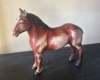 Hubley Cast iron bobtail horse