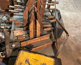 Antique wood clamps