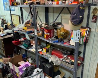 basement tool room straight at the bottom of the stairs.