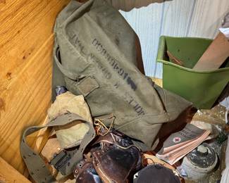 basement tool room straight at the bottom of the stairs.