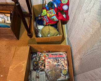 basement room to the right of the basement stairs.