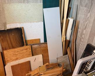 basement room to the right of the basement stairs.