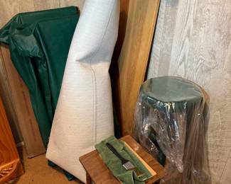 basement room to the right of the basement stairs.