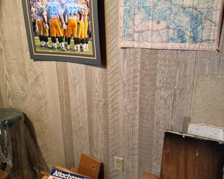 basement room to the right of the basement stairs.