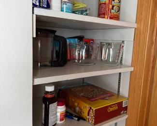 top landing closet of basement stairs