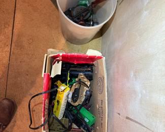 basement room to the right of the basement stairs.