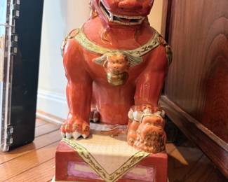 Traditional Chinese lions, a pair