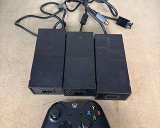 2516 3 Xbox Power Supplies and 1 Controller