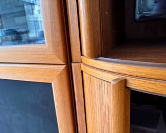 Mid-Century Modern Entertainment Center – 112” W × 78” H × 19” D