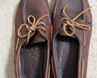 Leather Boat Shoes 10 1/2