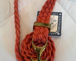Whaler Belt With Solid Brass Buckle