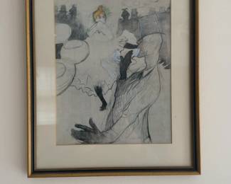 “Les Soirs” Framed Reproduction Print - 12 x 14