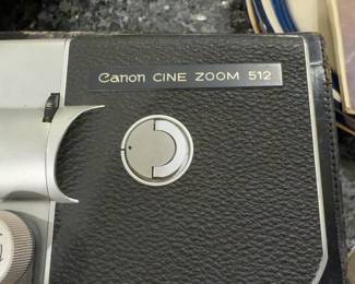 Vintage Canon Cine Zoom 512 8mm Film Movie Camera with Leather Case