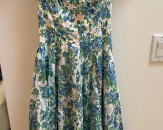 1956 Floral Print Dress