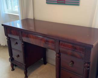 Drexel Mahogany Desk (48” x 29.5” 19”)