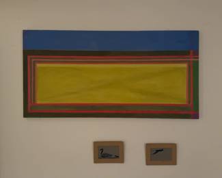 Original 1983 Cambridge VI Abstract Painting 20” x 40” (More information about the artist will be available in person at the sale - #85)