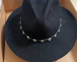 FS147 Renegade Stetson Hat With Turquoise Accent
