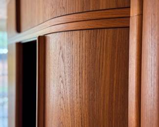 Mid-Century Modern Entertainment Center – 112” W × 78” H × 19” D