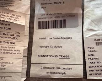 Custom Mid-Century Modern King Bed Frame With Two Tempur-Ergo Grand Twin Mattresses